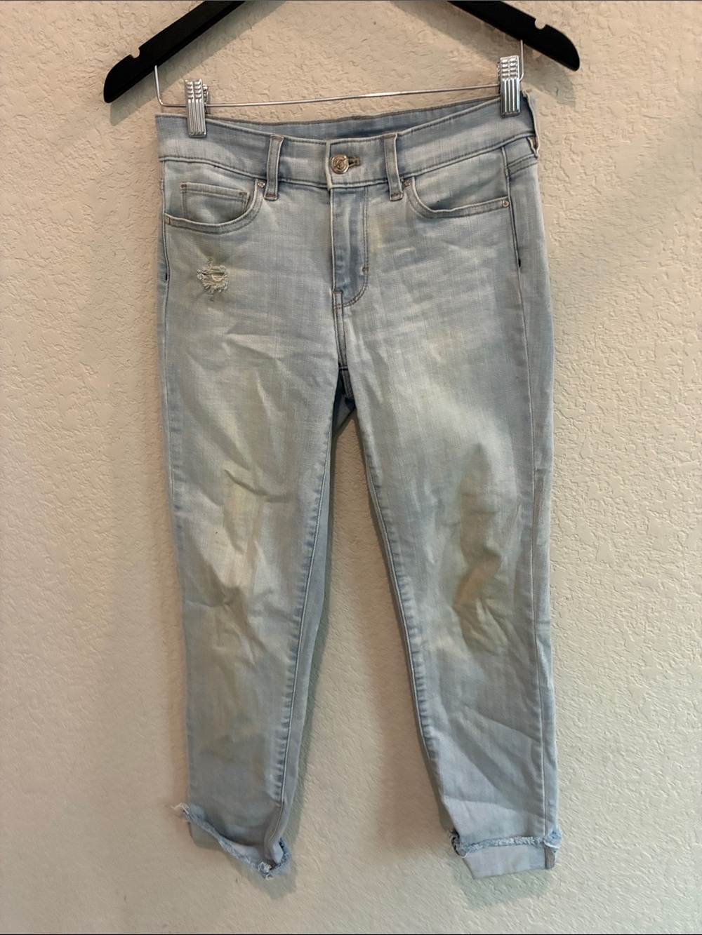 White House Black Market Light Blue Ankle Jeans - Cropped Slim Fit